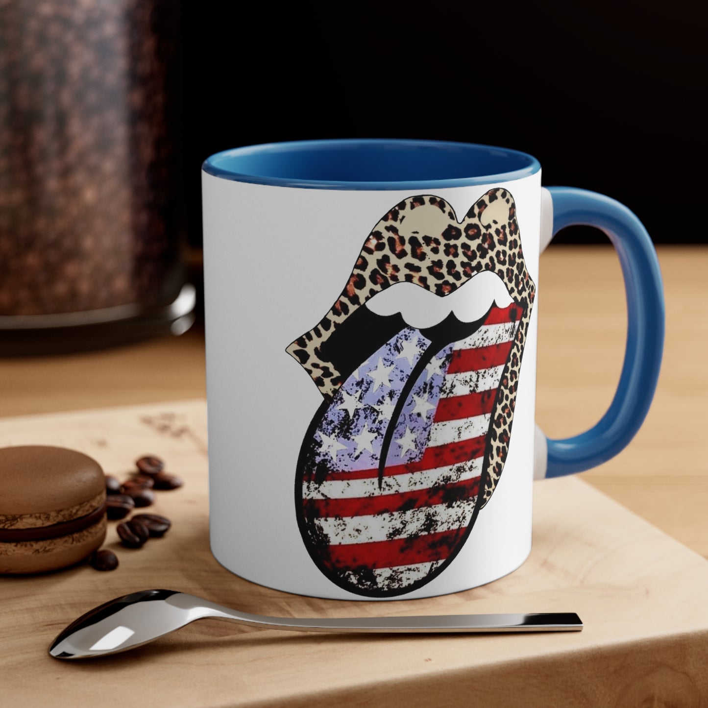 American Flag Tongue - Coffee Mug, 11oz