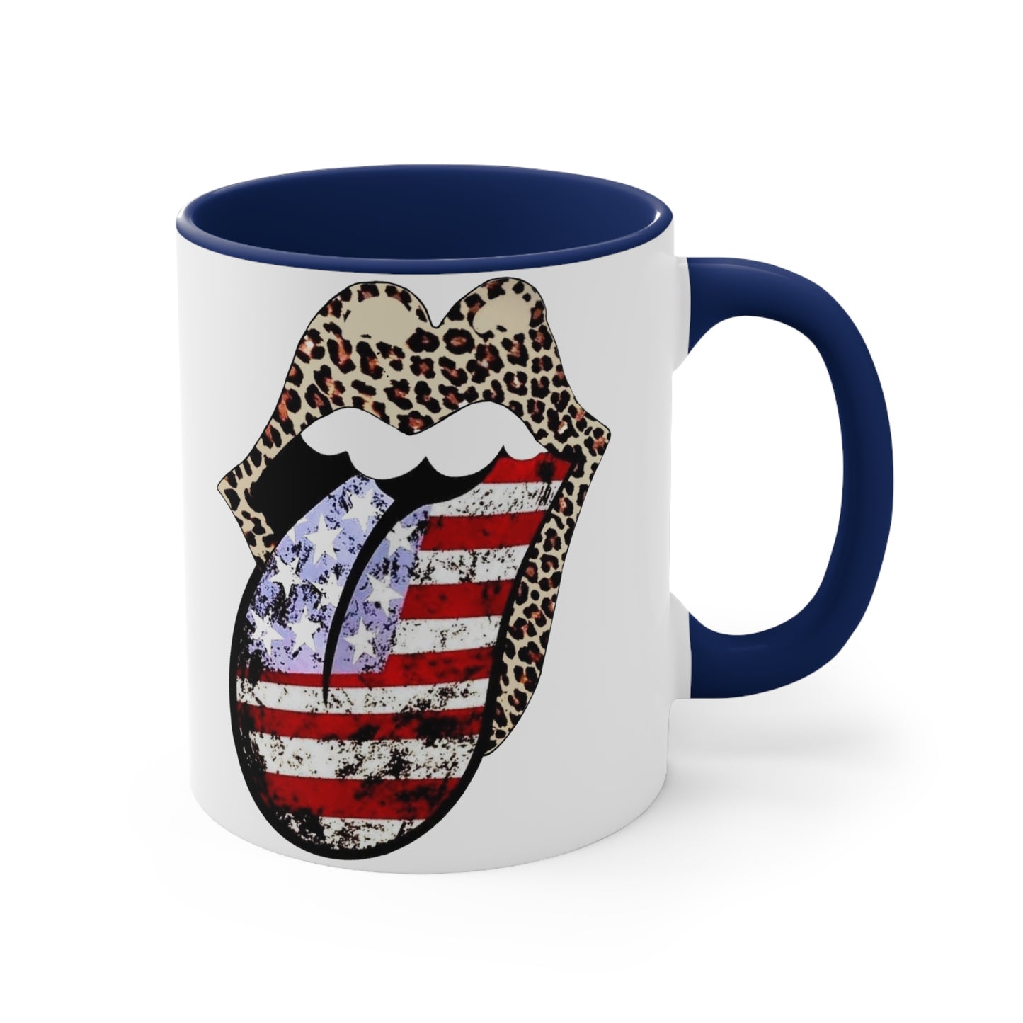 American Flag Tongue - Coffee Mug, 11oz