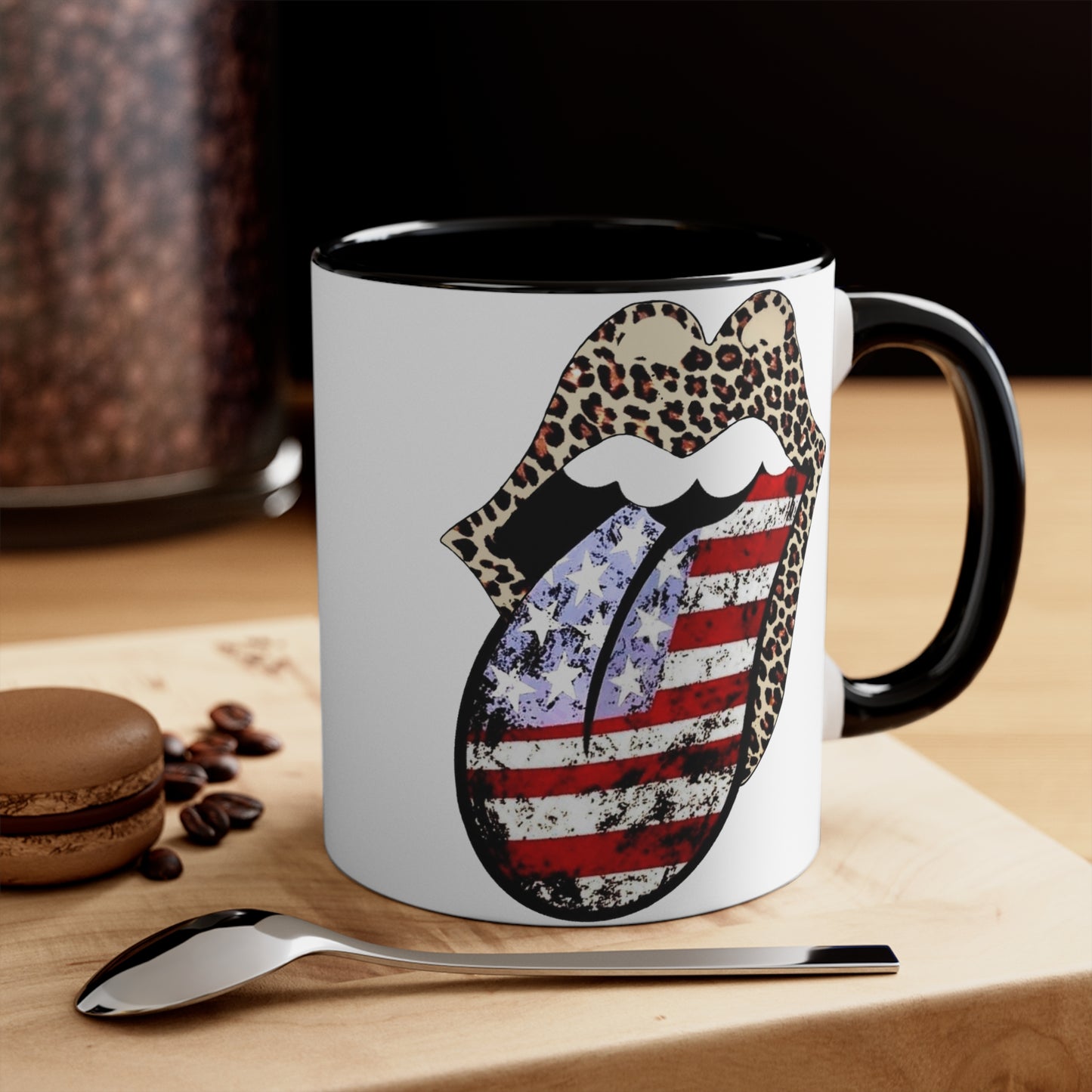 American Flag Tongue - Coffee Mug, 11oz