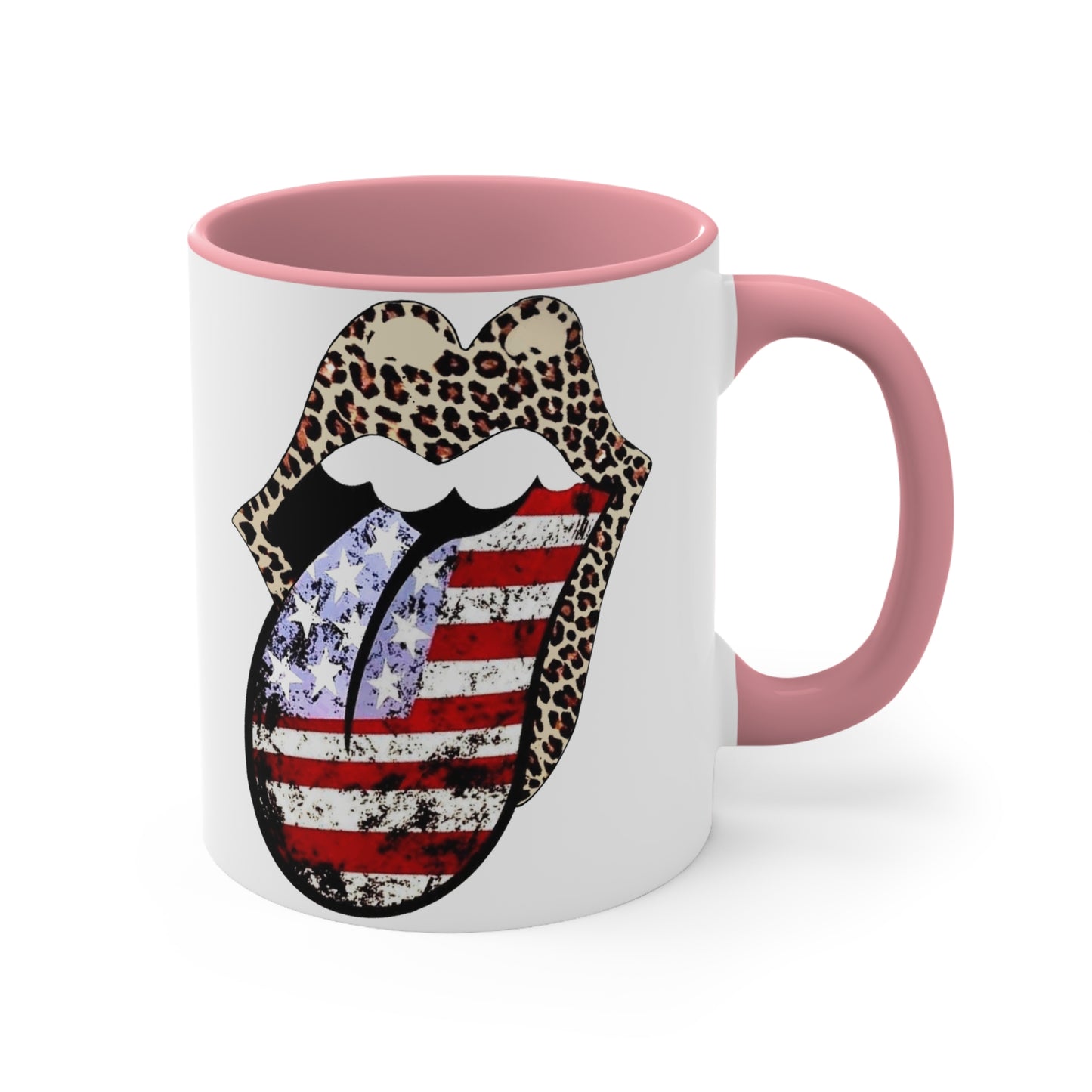 American Flag Tongue - Coffee Mug, 11oz