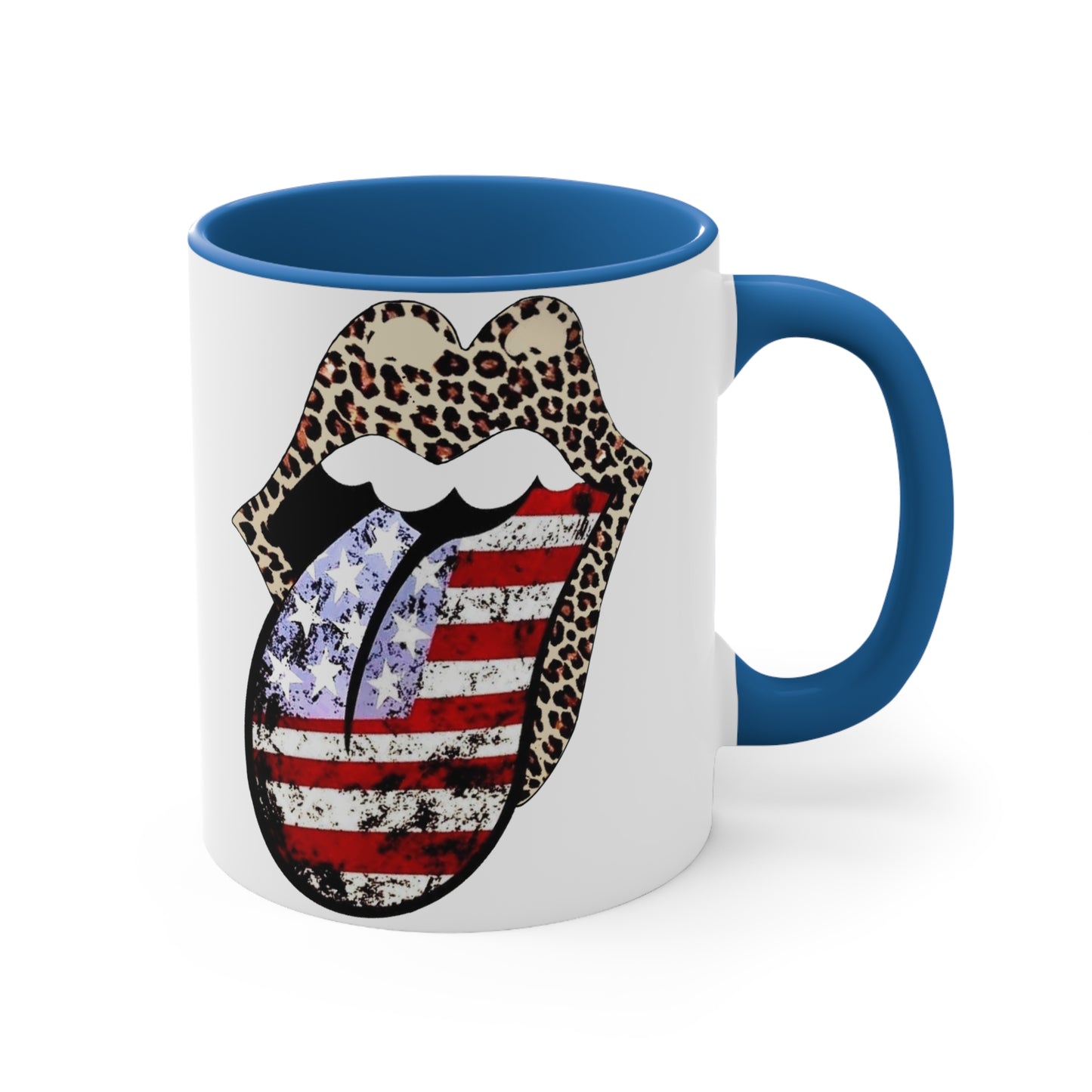 American Flag Tongue - Coffee Mug, 11oz
