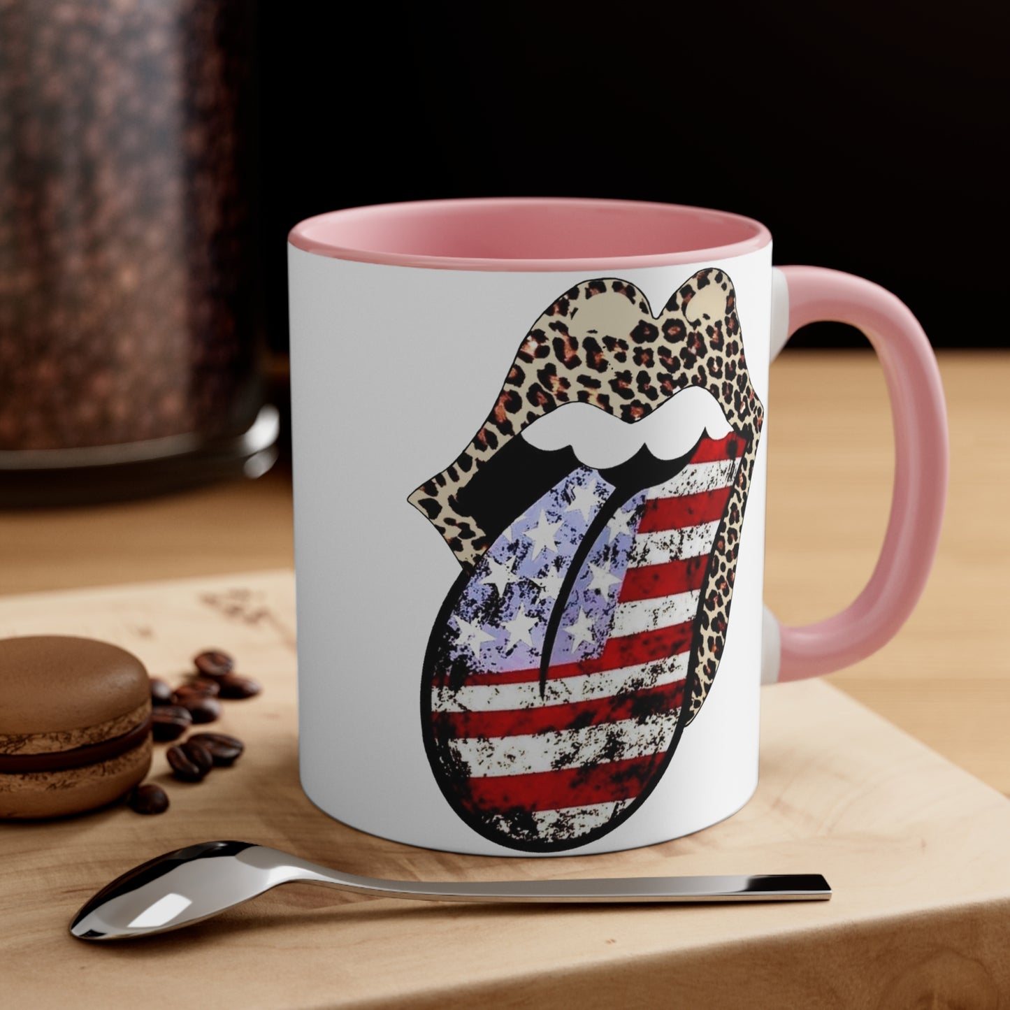 American Flag Tongue - Coffee Mug, 11oz