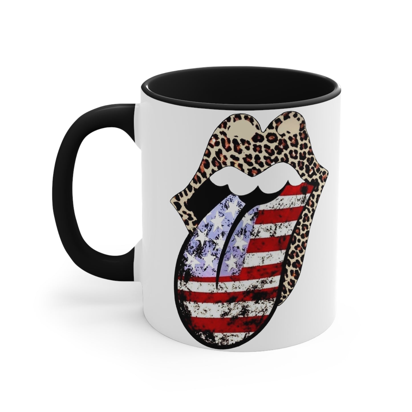 American Flag Tongue - Coffee Mug, 11oz
