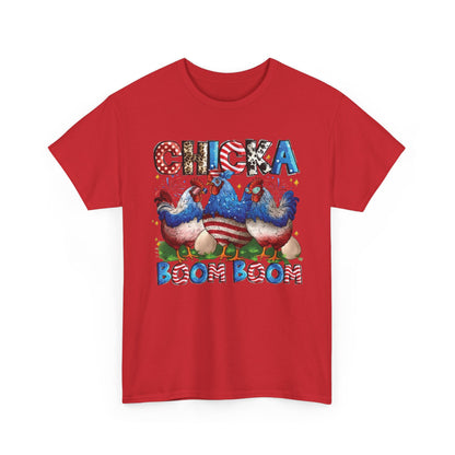Chicka Boom Boom Patriotic Chicken T-Shirt
