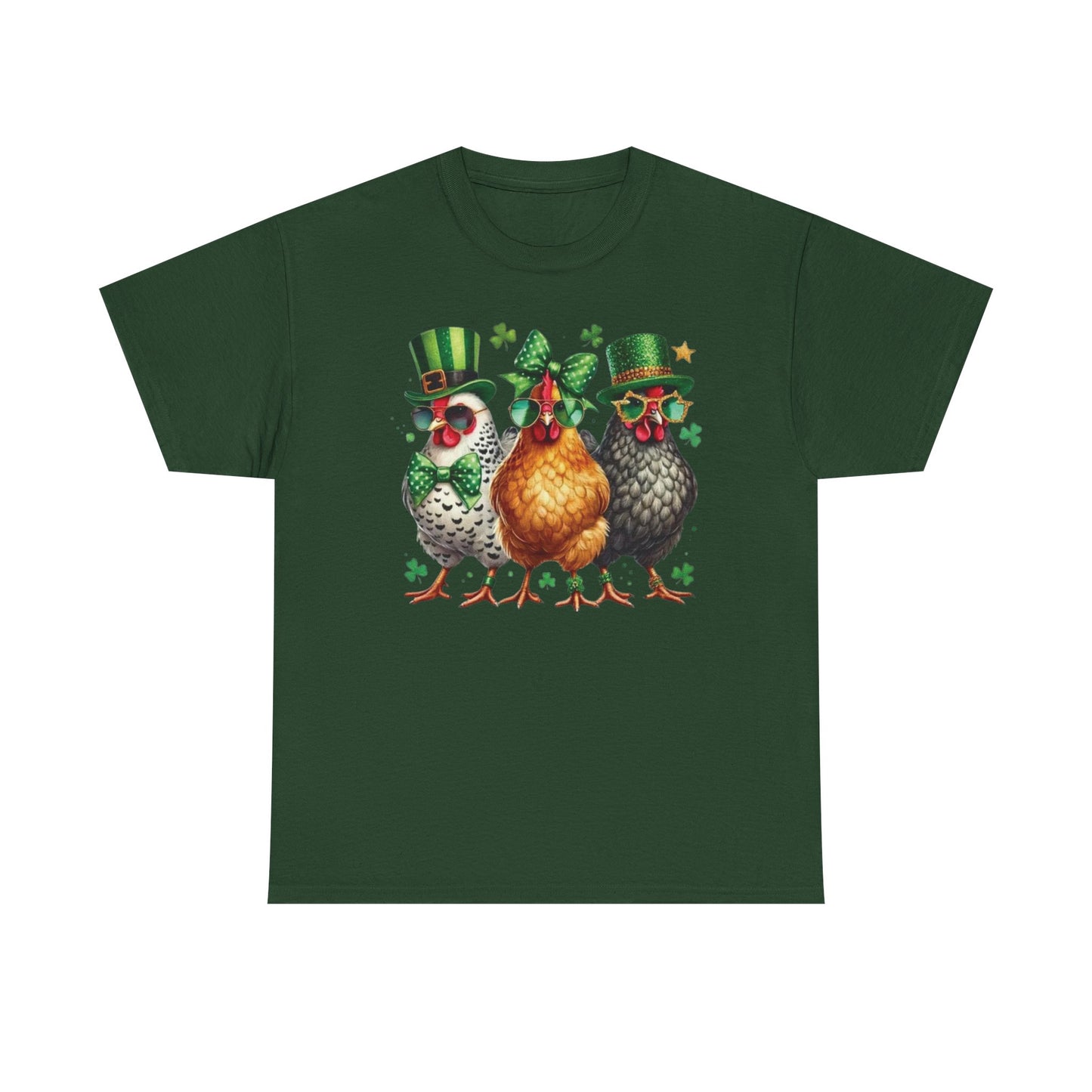 St. Patrick's Day Chickens Graphic Tee