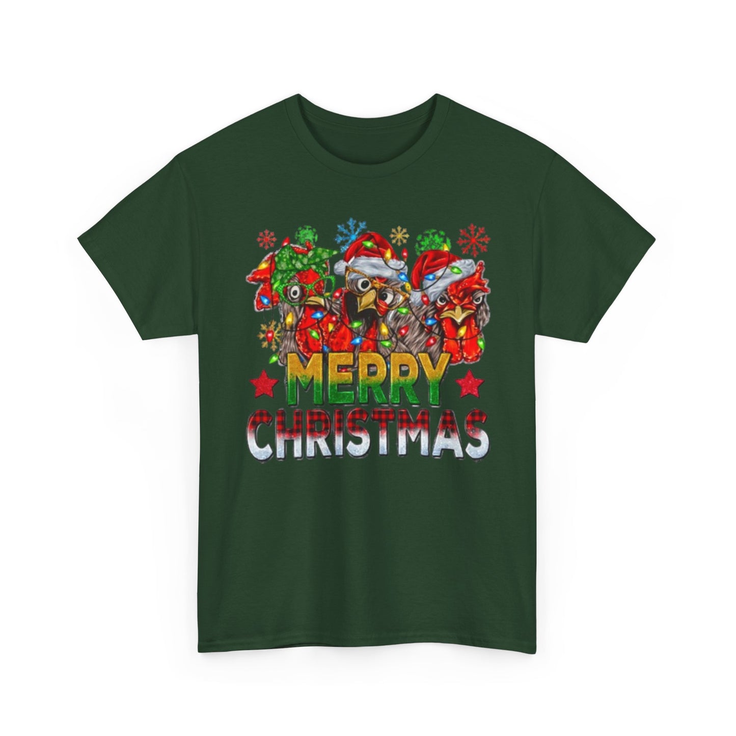 Merry Christmas Chicken Graphic Tee