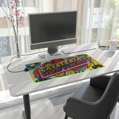 LED Gaming Mouse Pad - Cafeteria Hustlers Design for Gamers