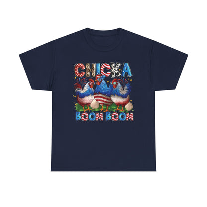Chicka Boom Boom Patriotic Chicken T-Shirt
