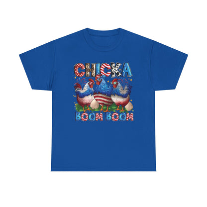 Chicka Boom Boom Patriotic Chicken T-Shirt
