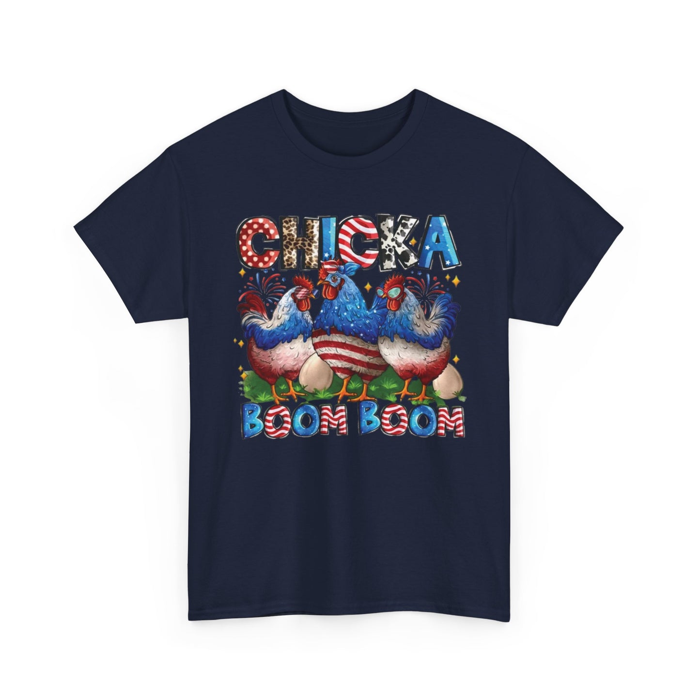 Chicka Boom Boom Patriotic Chicken T-Shirt