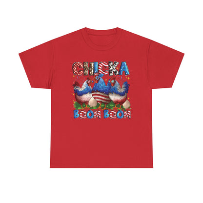 Chicka Boom Boom Patriotic Chicken T-Shirt