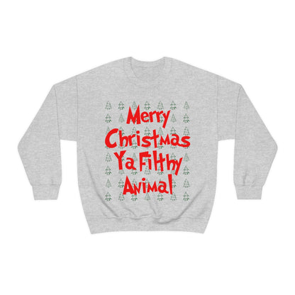 Merry Christmas Ya Filthy Animal - Crewneck Sweatshirt