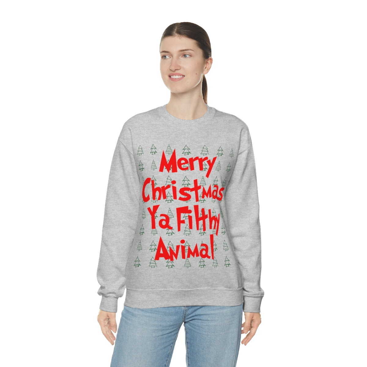 Merry Christmas Ya Filthy Animal - Crewneck Sweatshirt