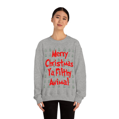 Merry Christmas Ya Filthy Animal - Crewneck Sweatshirt