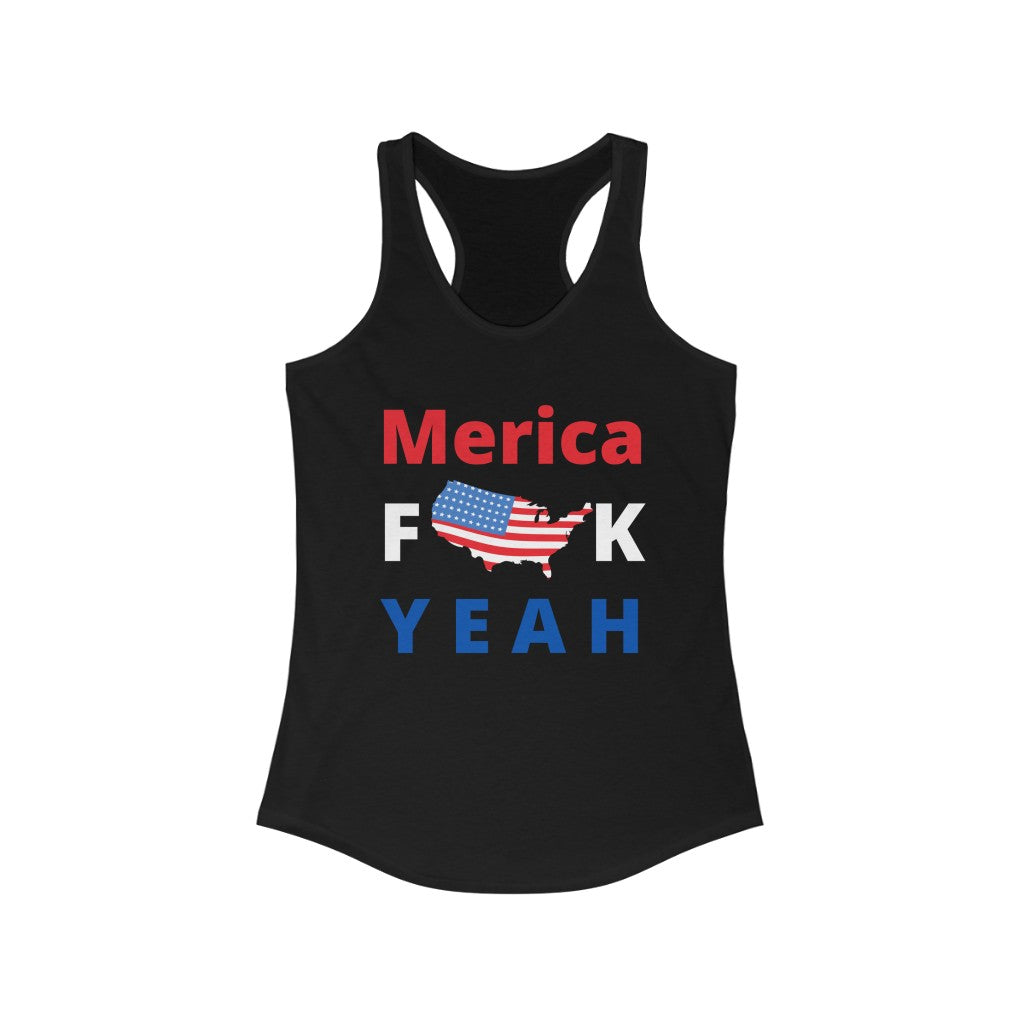 Merica F**K Yeah! - Women's Racerback Tank