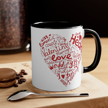 Love Heart Mug, 11oz