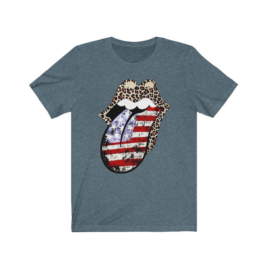 American Flag Tongue - Women's Tee