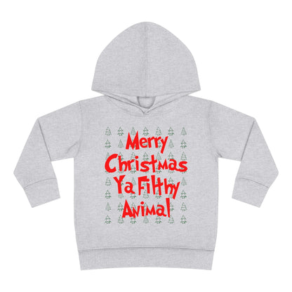 Merry Christmas Ya Filthy Animal - Toddler Hoodie