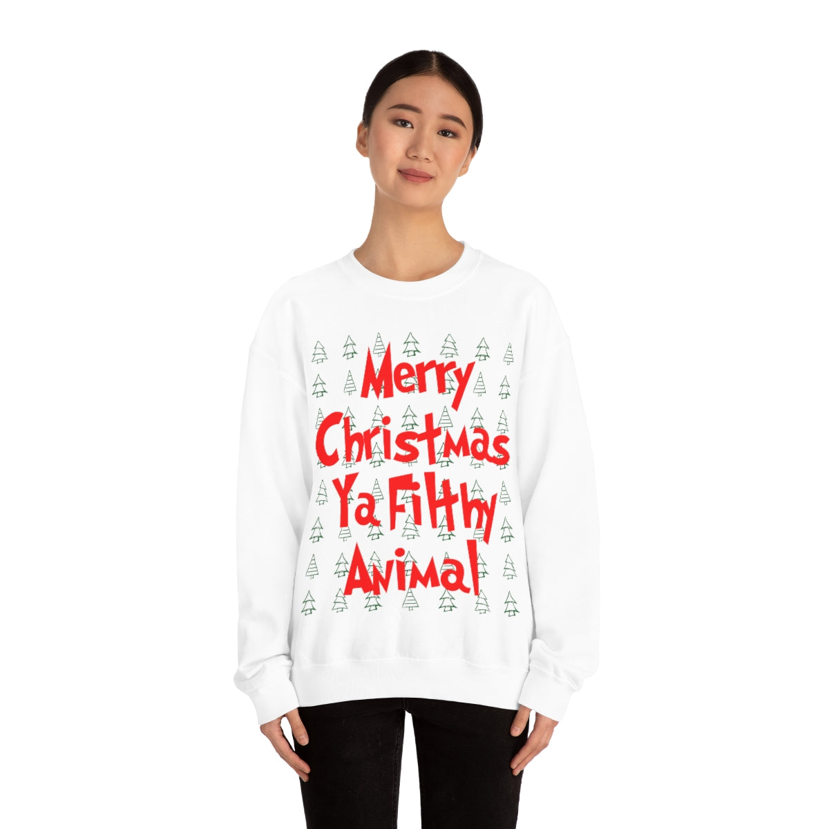 Merry Christmas Ya Filthy Animal - Crewneck Sweatshirt