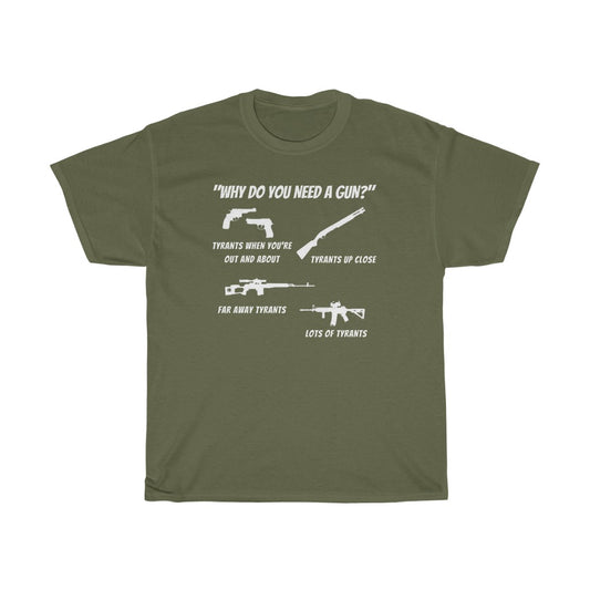 Why Do You Need A Gun? - T-Shirt