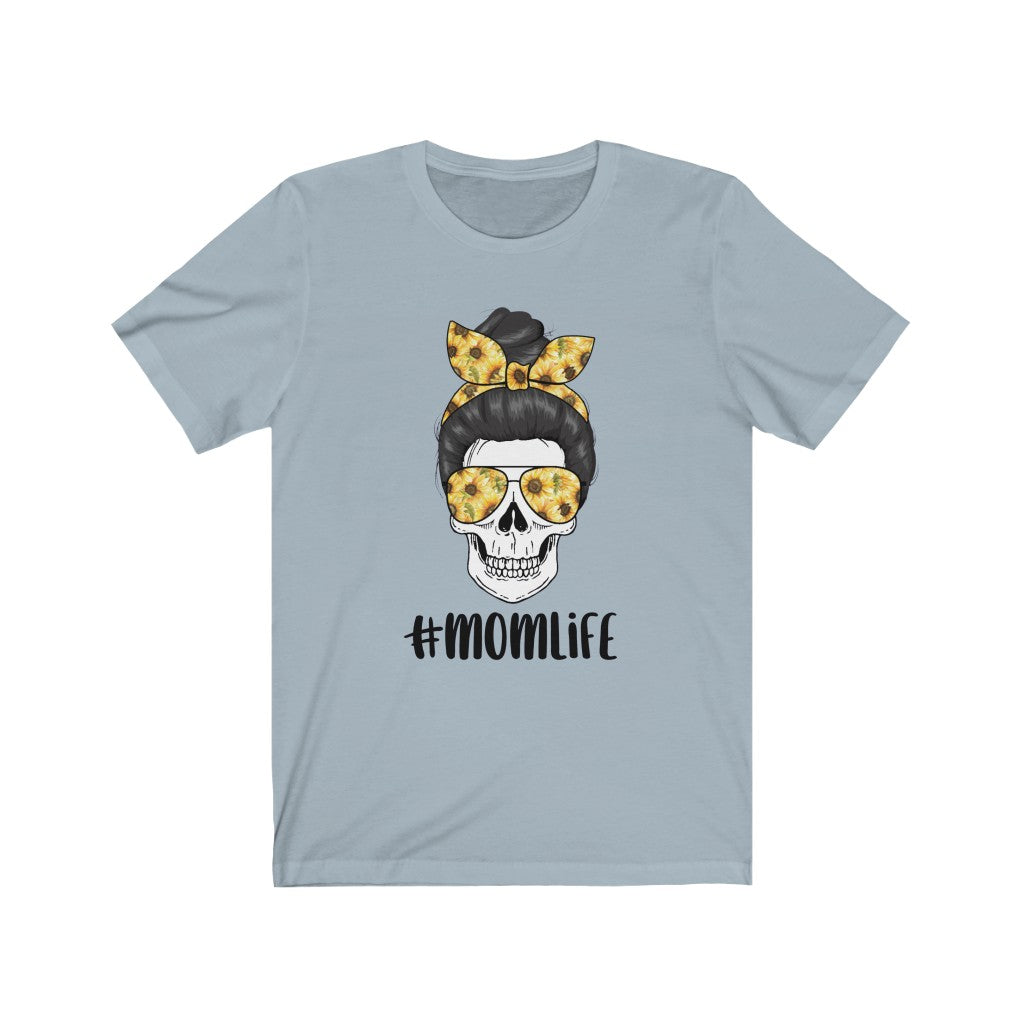 #MomLife Sunflower Skull - Women's Tee