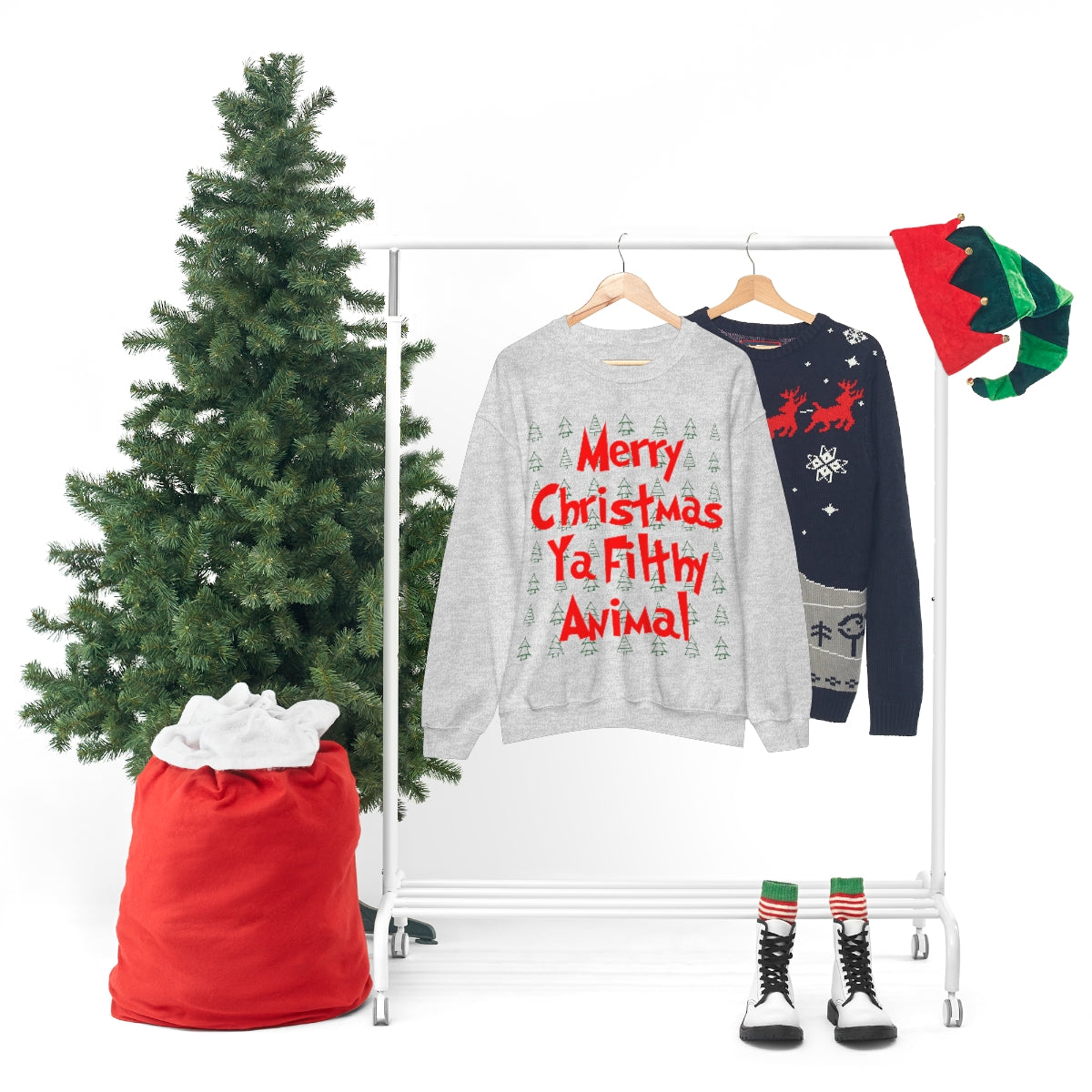 Merry Christmas Ya Filthy Animal - Crewneck Sweatshirt