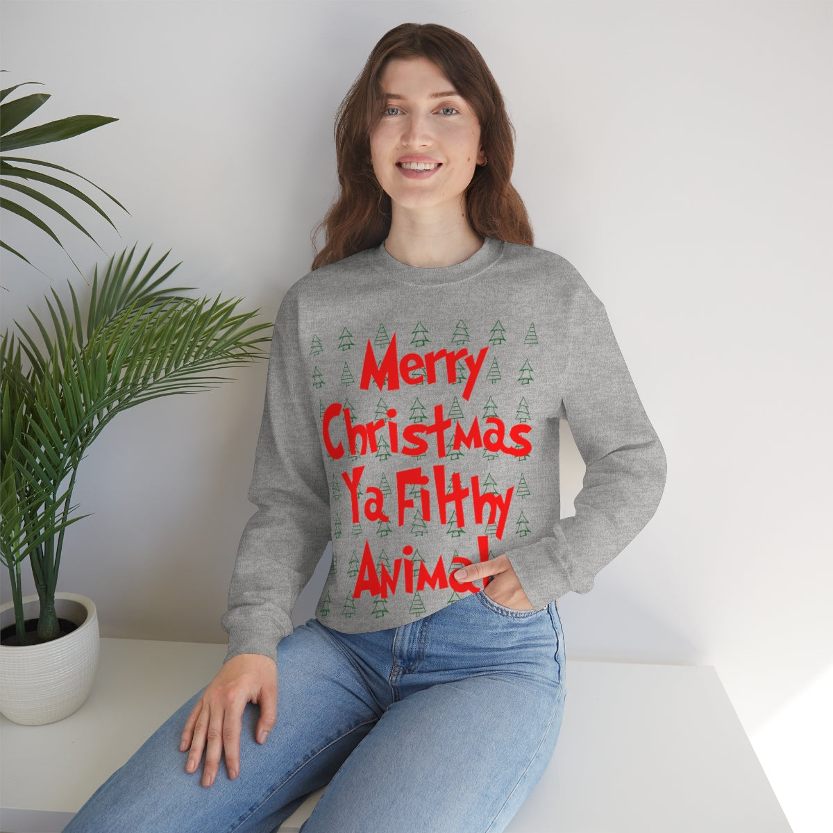 Merry Christmas Ya Filthy Animal - Crewneck Sweatshirt