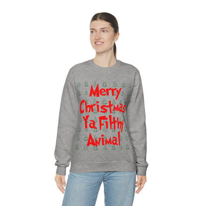 Merry Christmas Ya Filthy Animal - Crewneck Sweatshirt