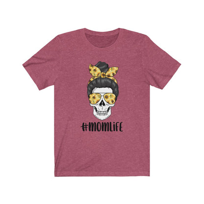 #MomLife Sunflower Skull - Women's Tee