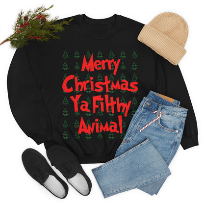 Merry Christmas Ya Filthy Animal - Crewneck Sweatshirt