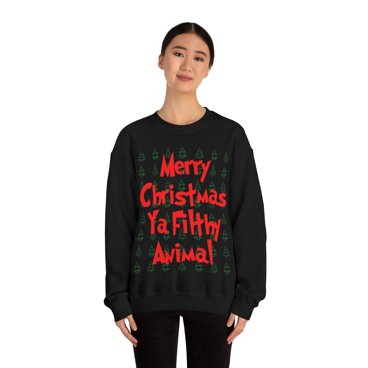 Merry Christmas Ya Filthy Animal - Crewneck Sweatshirt