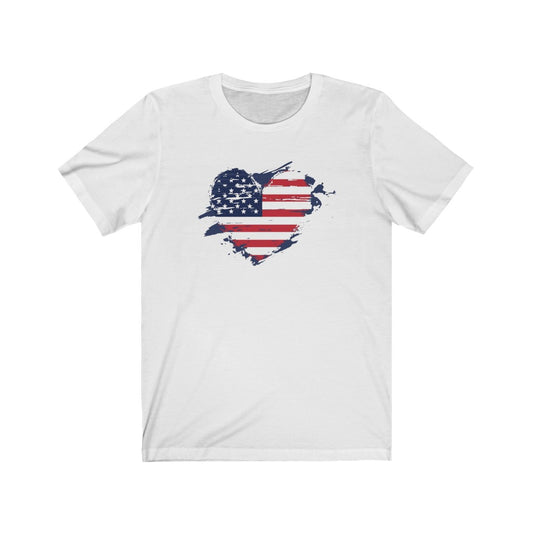 American Flag Heart - Women's Tee