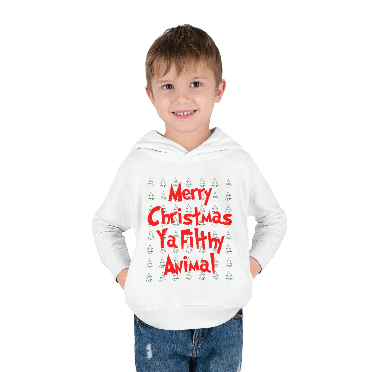 Merry Christmas Ya Filthy Animal - Toddler Hoodie