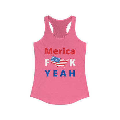 Merica F**K Yeah! - Women's Racerback Tank