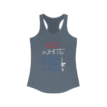 Red White and Pew - Women's Racerback Tank