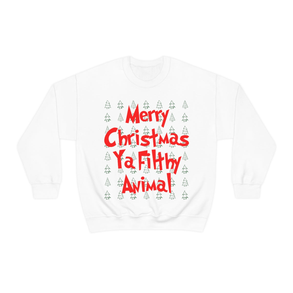 Merry Christmas Ya Filthy Animal - Crewneck Sweatshirt