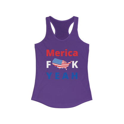 Merica F**K Yeah! - Women's Racerback Tank