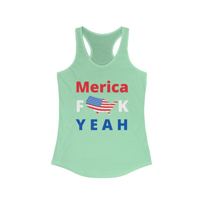 Merica F**K Yeah! - Women's Racerback Tank