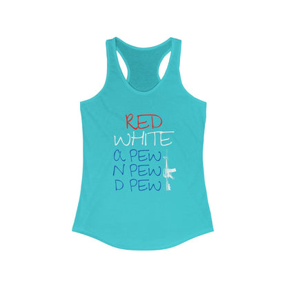 Red White and Pew - Women's Racerback Tank