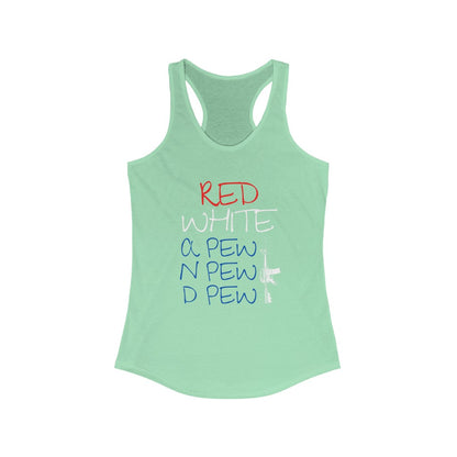 Red White and Pew - Women's Racerback Tank