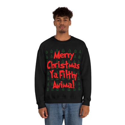 Merry Christmas Ya Filthy Animal - Crewneck Sweatshirt