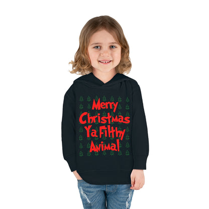 Merry Christmas Ya Filthy Animal - Toddler Hoodie