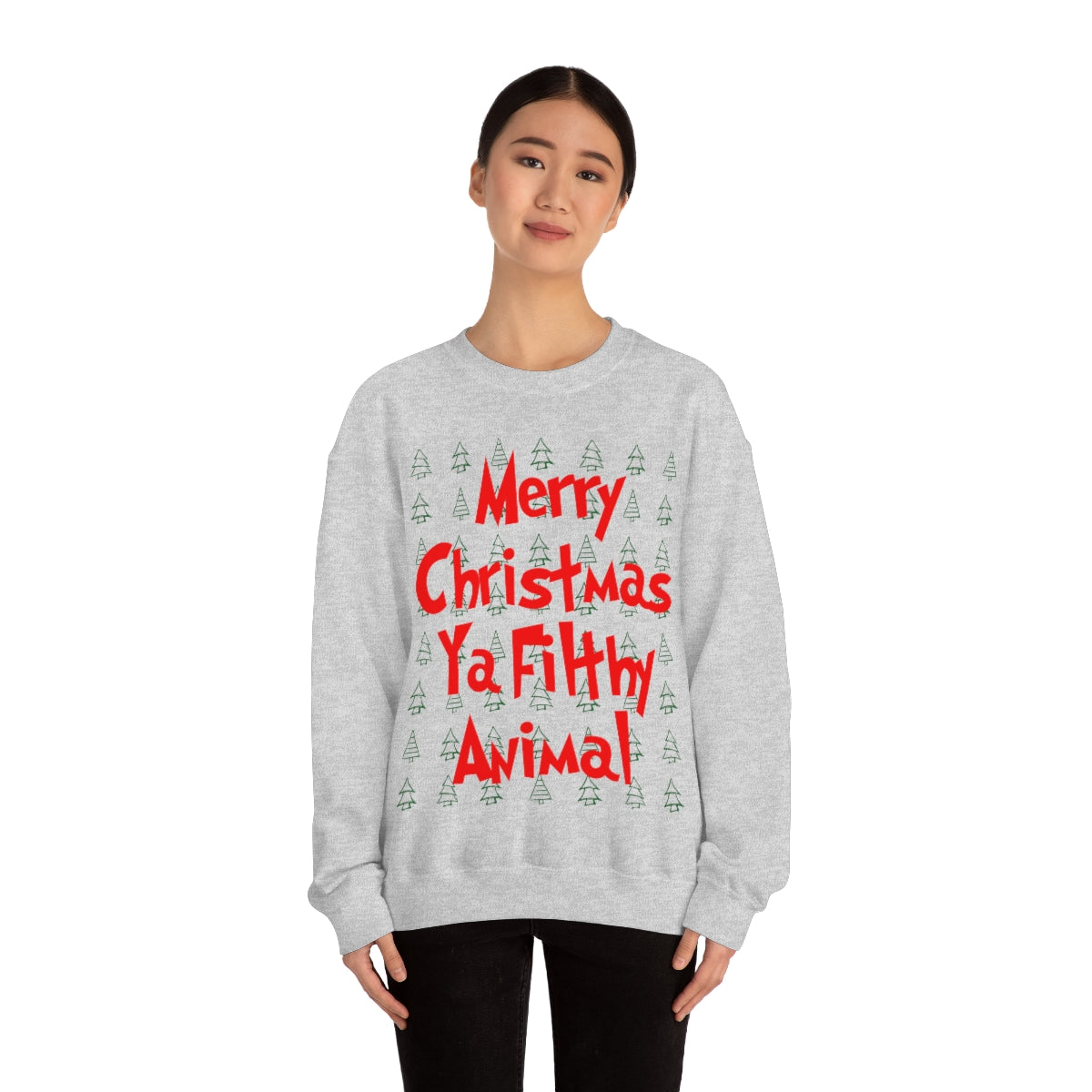 Merry Christmas Ya Filthy Animal - Crewneck Sweatshirt