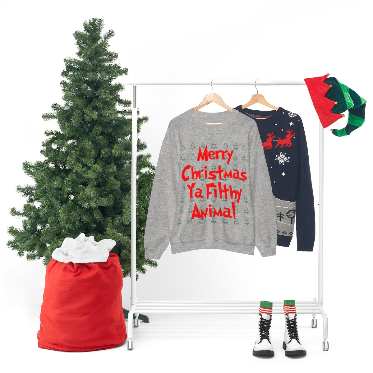 Merry Christmas Ya Filthy Animal - Crewneck Sweatshirt